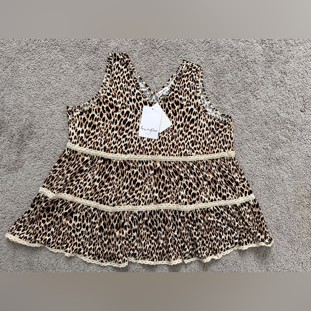 Love, Fire LA Tank Top NWT